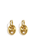 Roestvrijstalen hangende oorbellen met onregelmatige vorm, casual, dagelijks gebruik, eenvoudige serie, dames sieraden